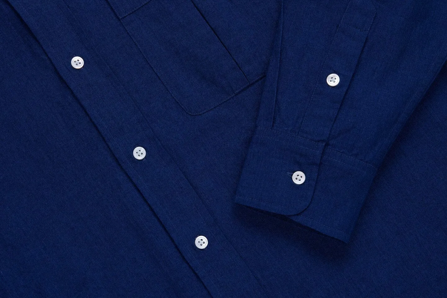 3sixteen - Club Collar Shirt Indigo Selvedge Broadcloth