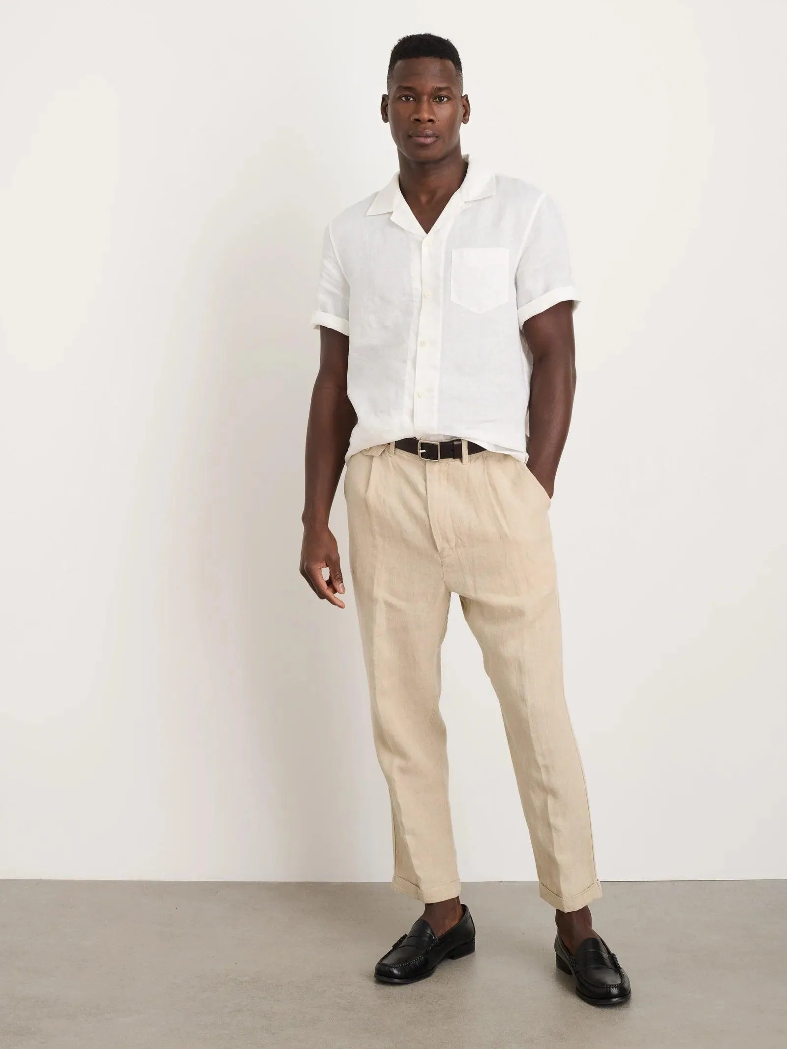 Alex Mill - Camp Shirt in Linen - White