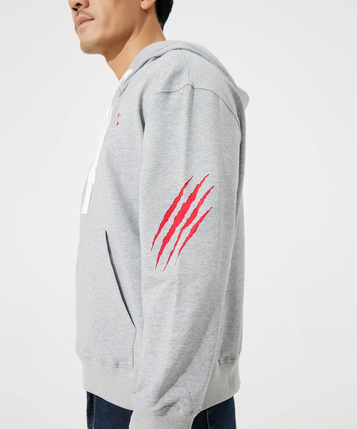 Beast Essential Grey Claw Hoodie-The Scratch