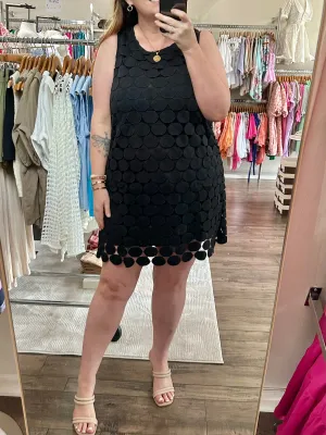 Black Dot Shift Dress