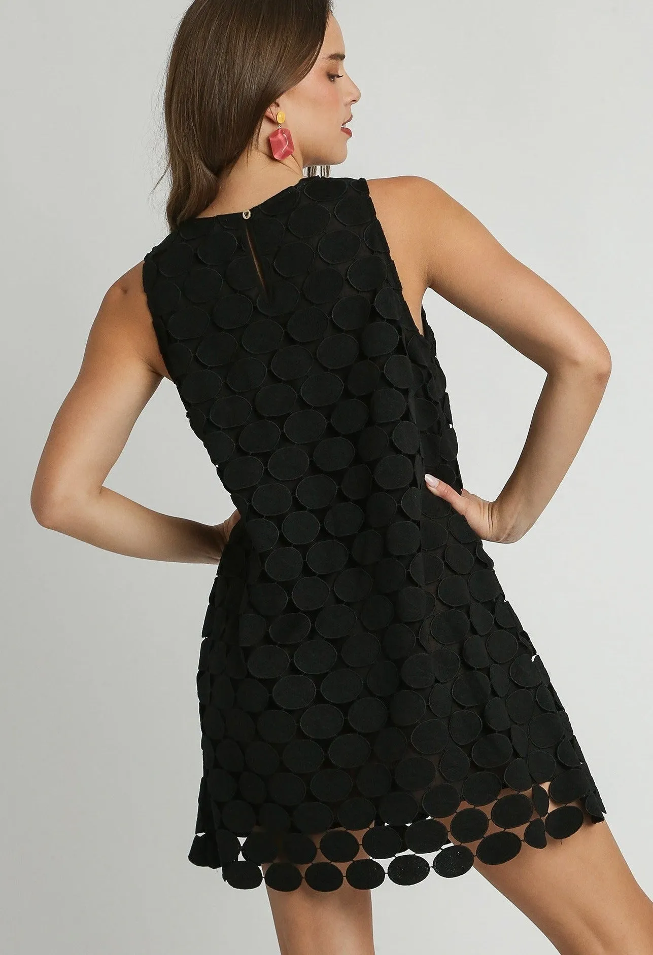 Black Dot Shift Dress