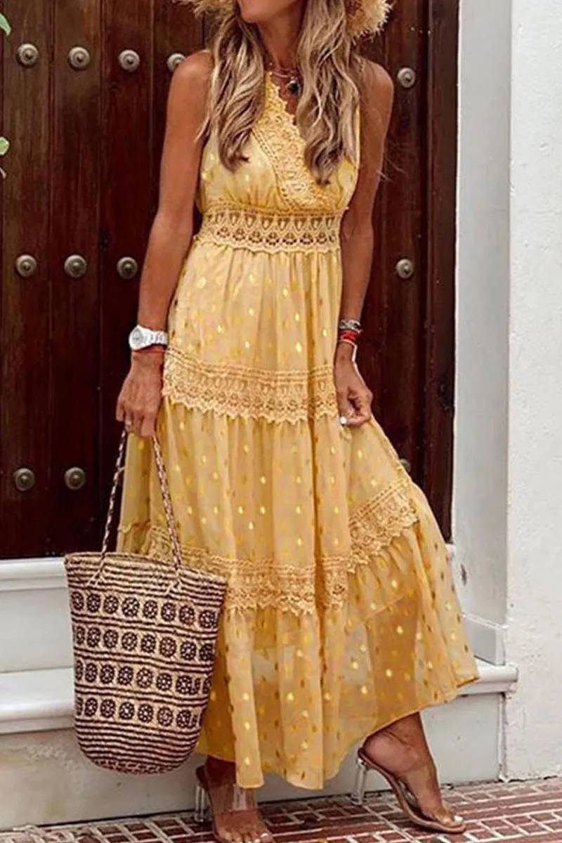 Bohemian Beach Graceful Maxi Dress