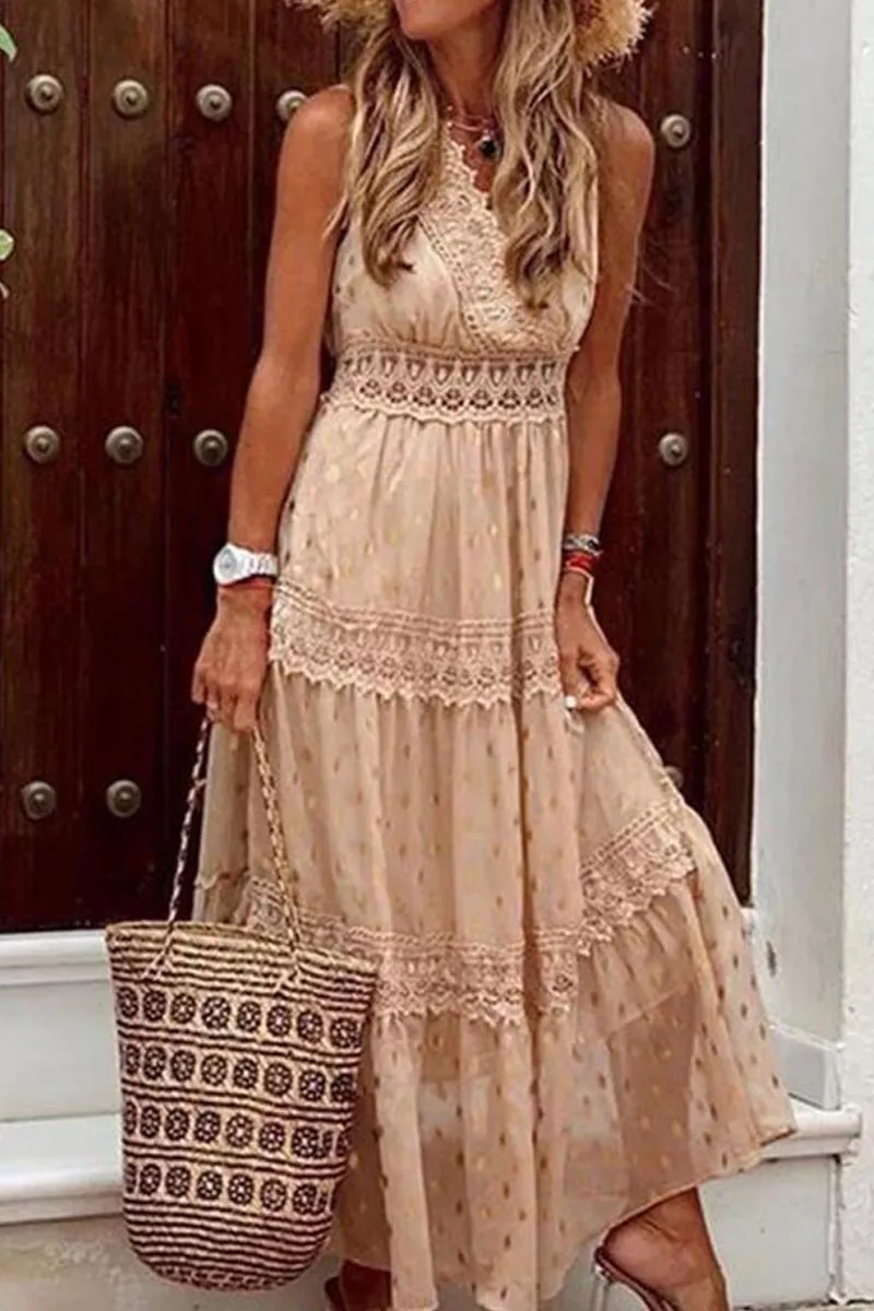 Bohemian Beach Graceful Maxi Dress