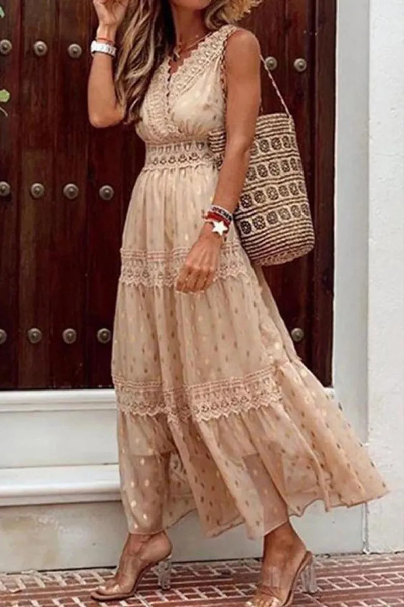 Bohemian Beach Graceful Maxi Dress