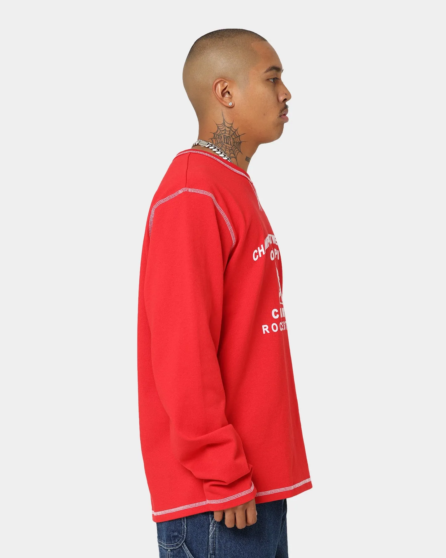 Champion Collegiate Heritage Long Sleeve T-Shirt Scarlet