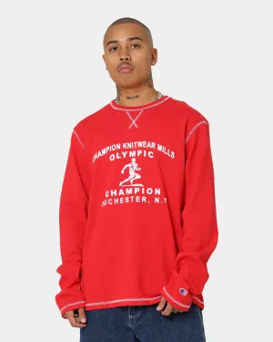 Champion Collegiate Heritage Long Sleeve T-Shirt Scarlet