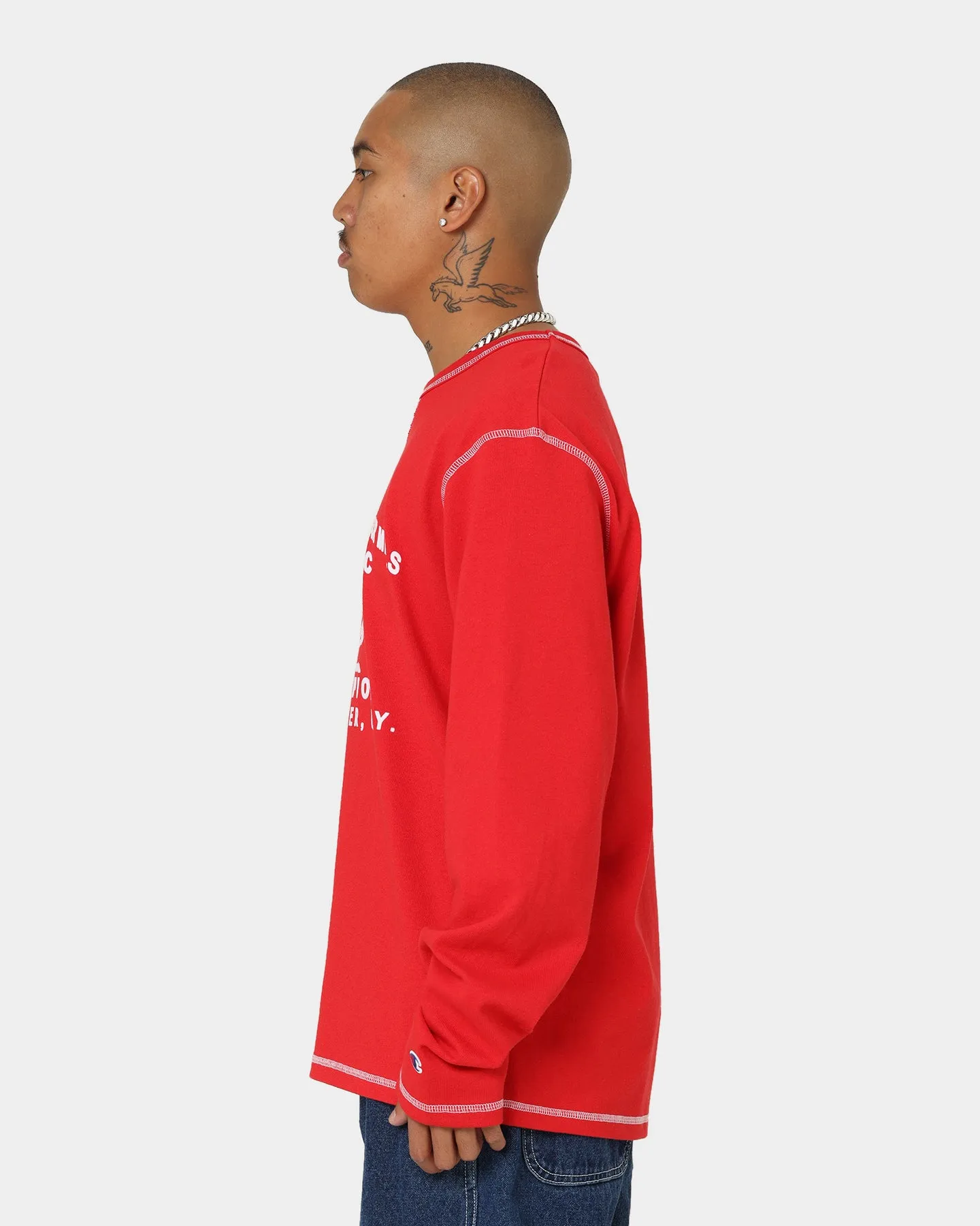 Champion Collegiate Heritage Long Sleeve T-Shirt Scarlet