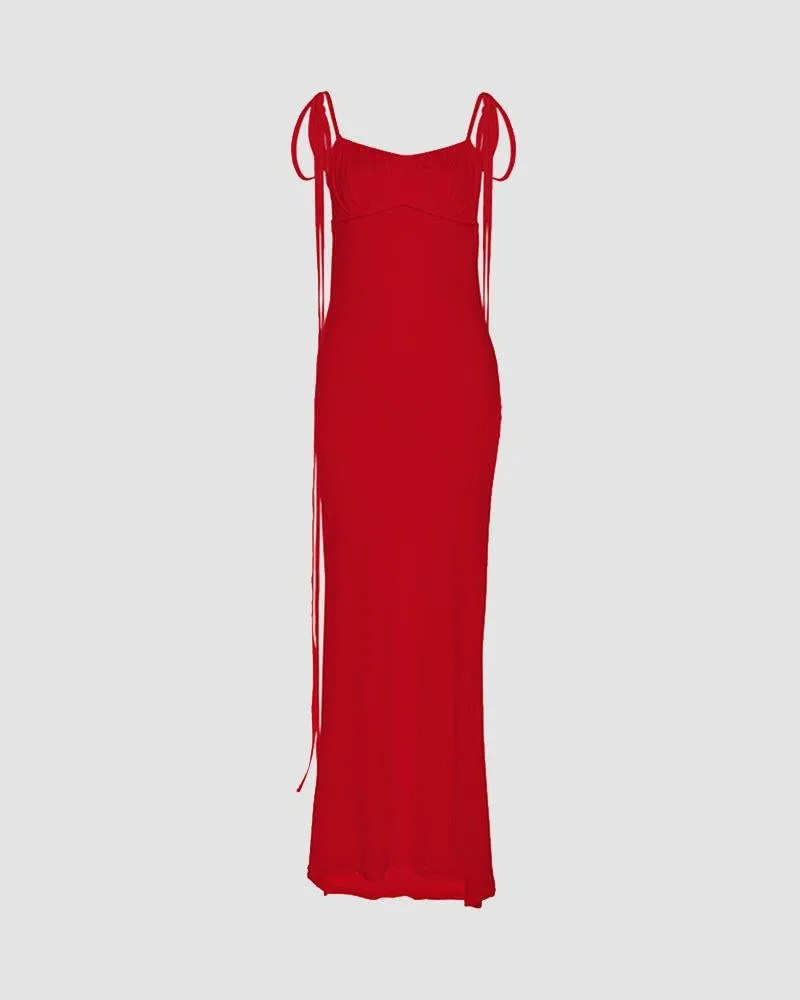 Charlize Backless Empire Maxi Dress