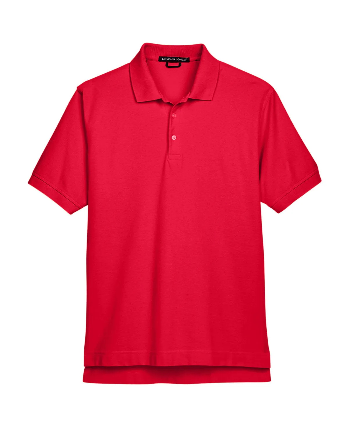 Devon & Jones Men's Pima Piqué Short-Sleeve Polo