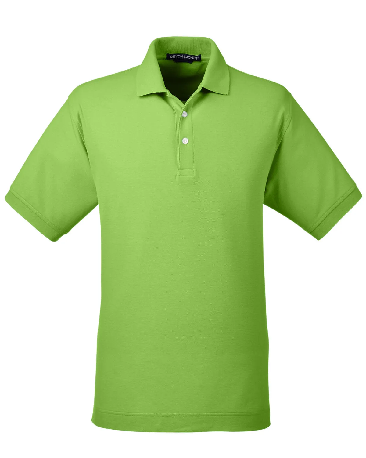 Devon & Jones Men's Pima Piqué Short-Sleeve Polo