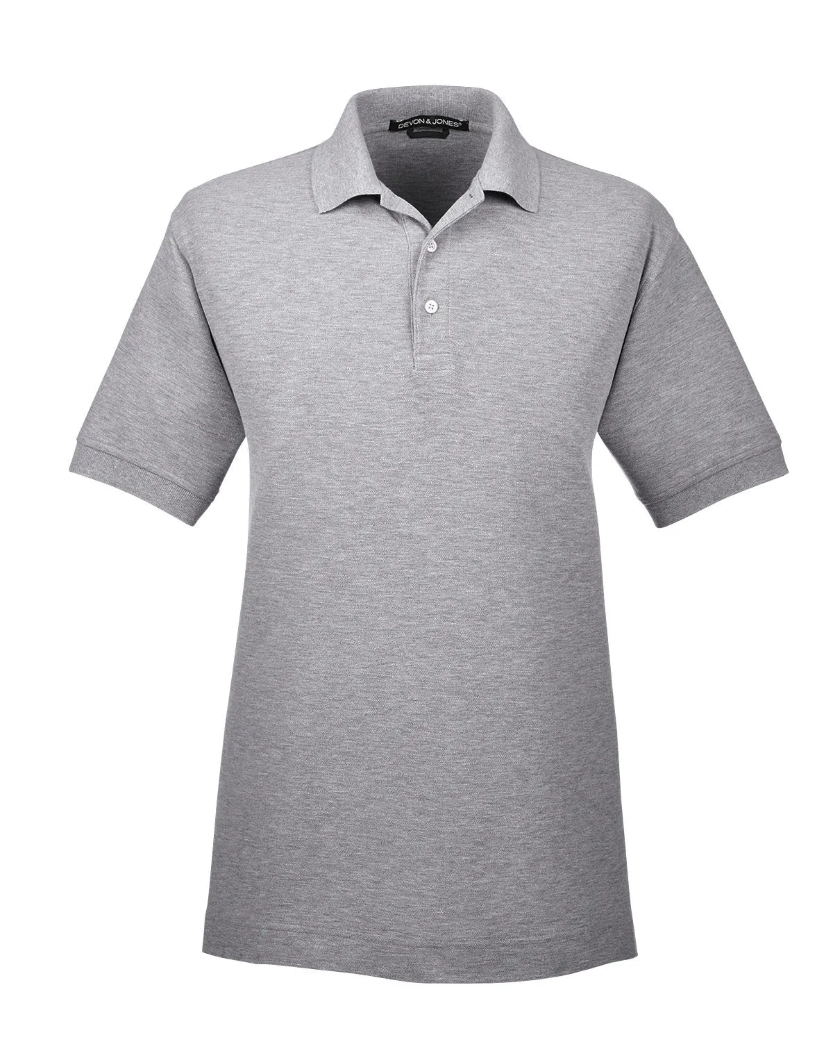 Devon & Jones Men's Pima Piqué Short-Sleeve Polo