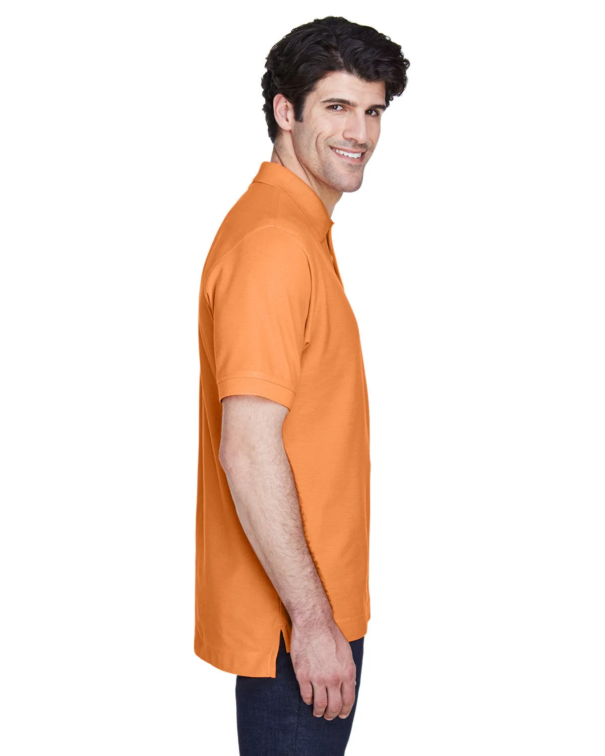 Devon & Jones Men's Pima Piqué Short-Sleeve Polo