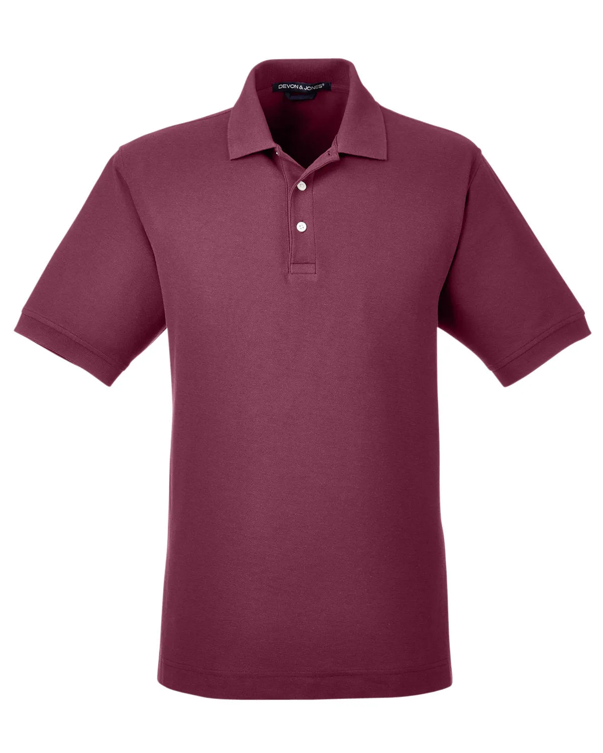 Devon & Jones Men's Pima Piqué Short-Sleeve Polo