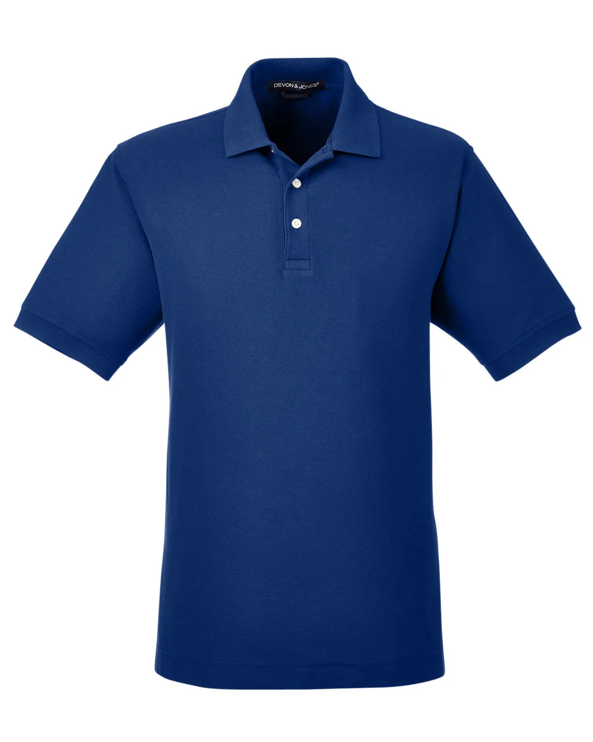 Devon & Jones Men's Pima Piqué Short-Sleeve Polo