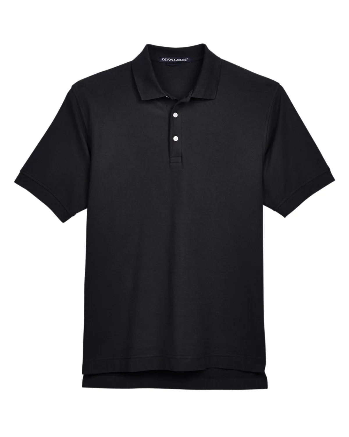 Devon & Jones Men's Pima Piqué Short-Sleeve Polo