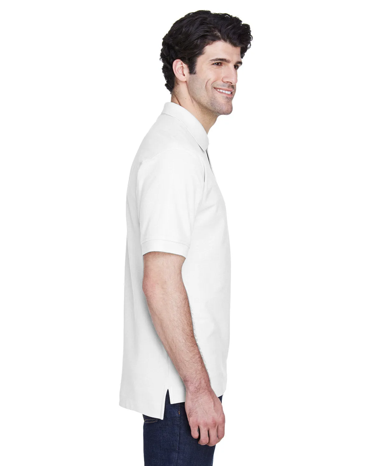 Devon & Jones Men's Pima Piqué Short-Sleeve Polo