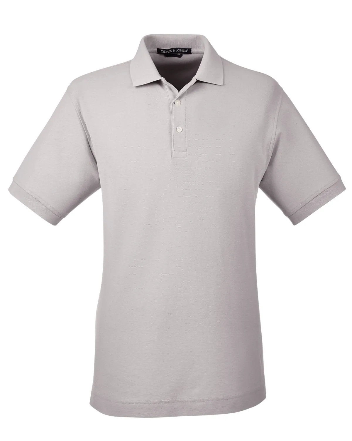 Devon & Jones Men's Pima Piqué Short-Sleeve Polo