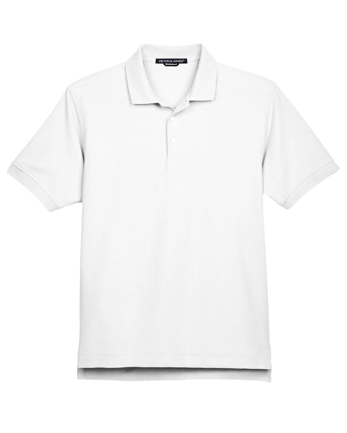 Devon & Jones Men's Pima Piqué Short-Sleeve Polo