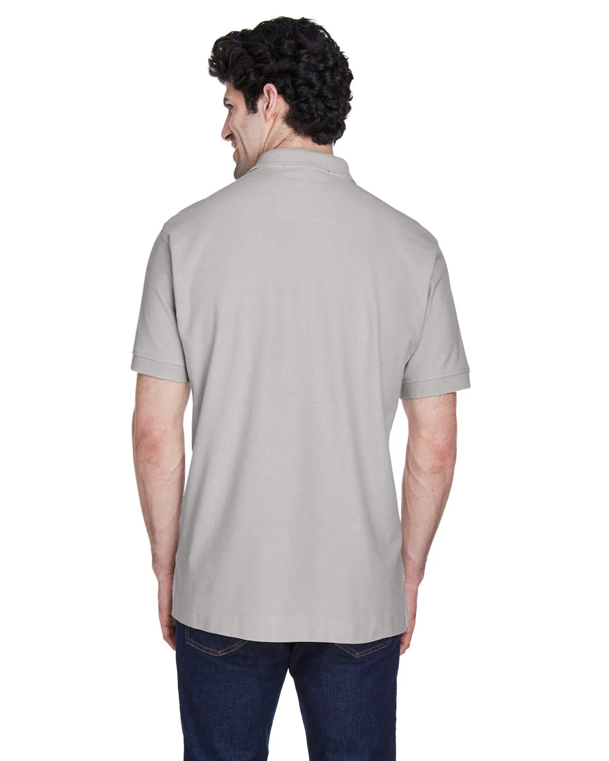 Devon & Jones Men's Pima Piqué Short-Sleeve Polo