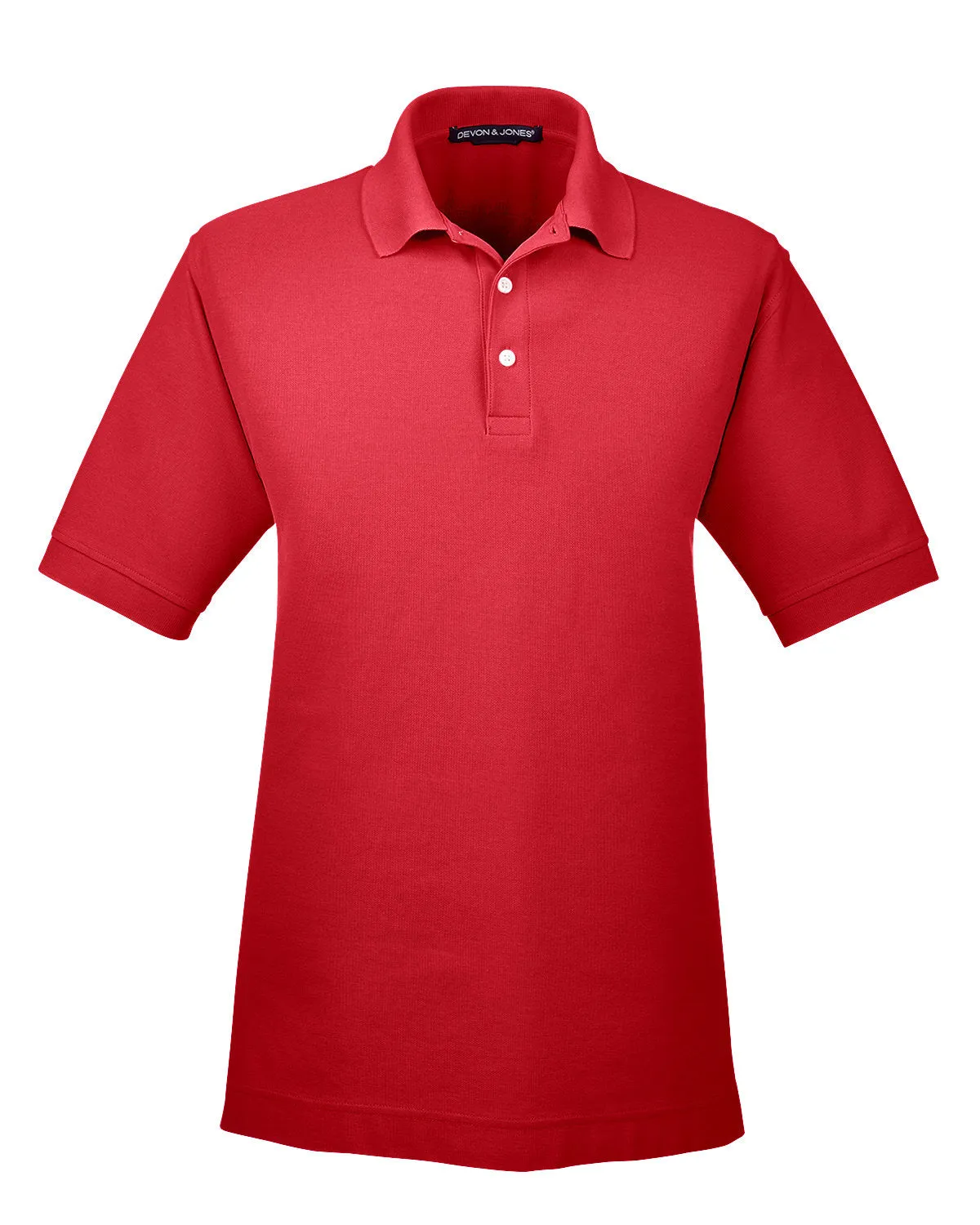 Devon & Jones Men's Pima Piqué Short-Sleeve Polo