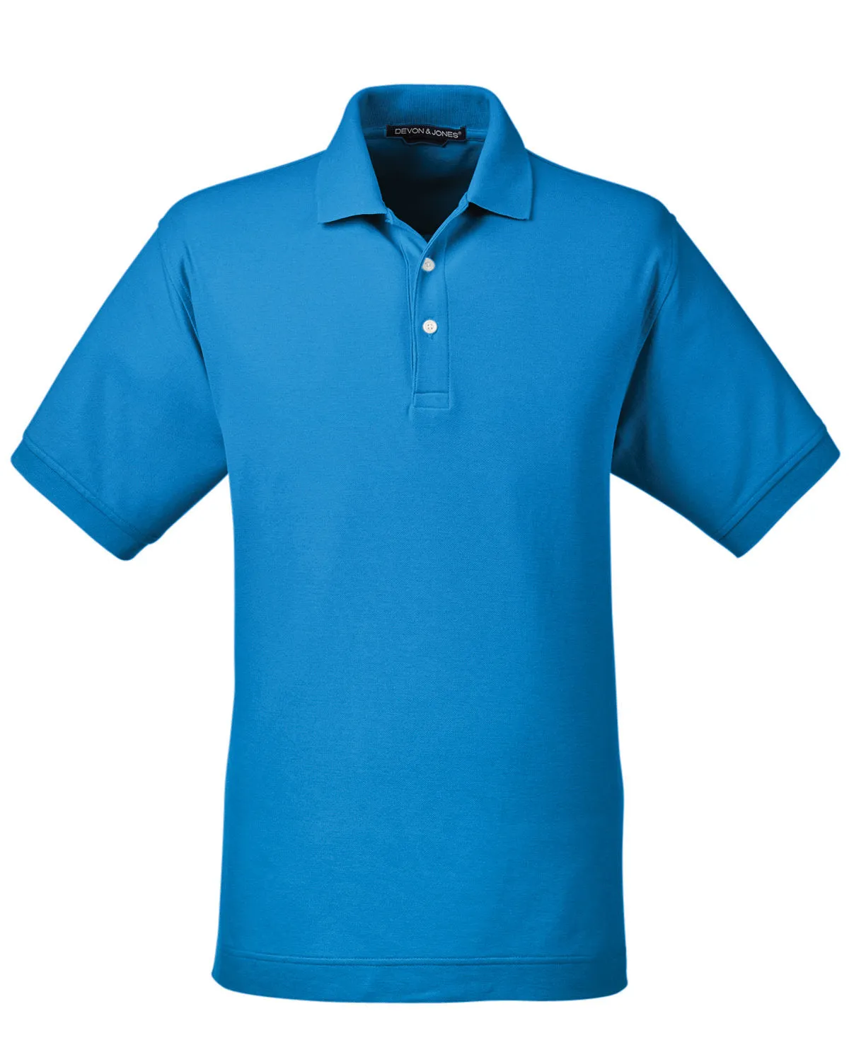 Devon & Jones Men's Pima Piqué Short-Sleeve Polo