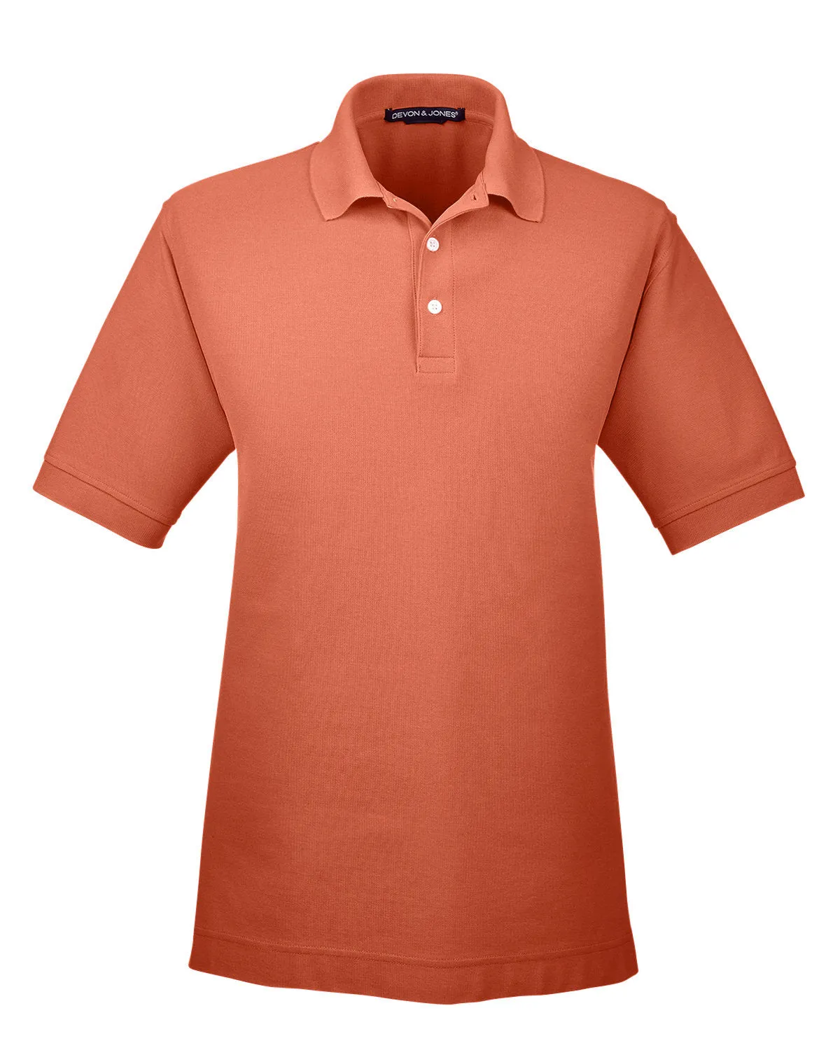 Devon & Jones Men's Pima Piqué Short-Sleeve Polo