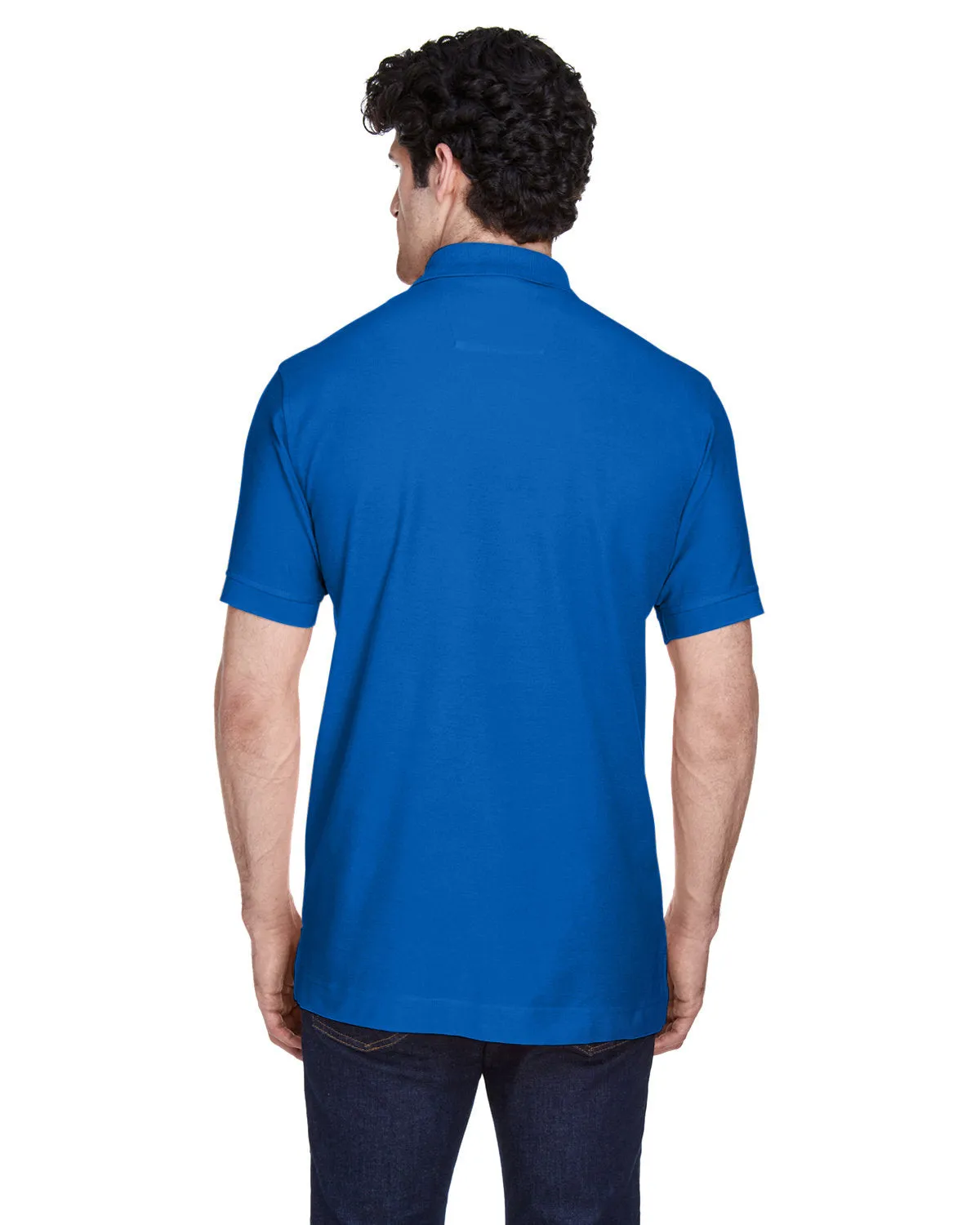 Devon & Jones Men's Pima Piqué Short-Sleeve Polo