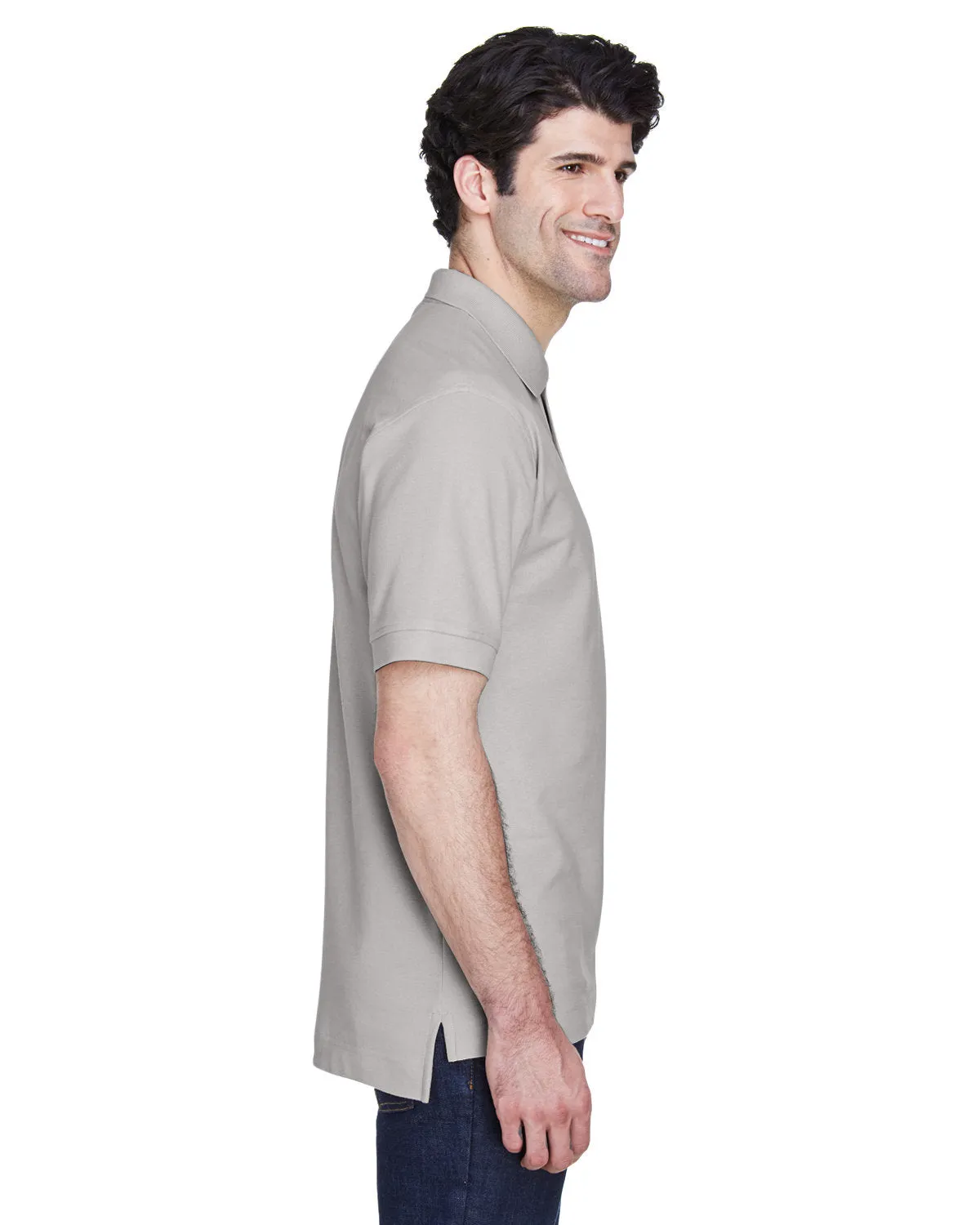 Devon & Jones Men's Pima Piqué Short-Sleeve Polo