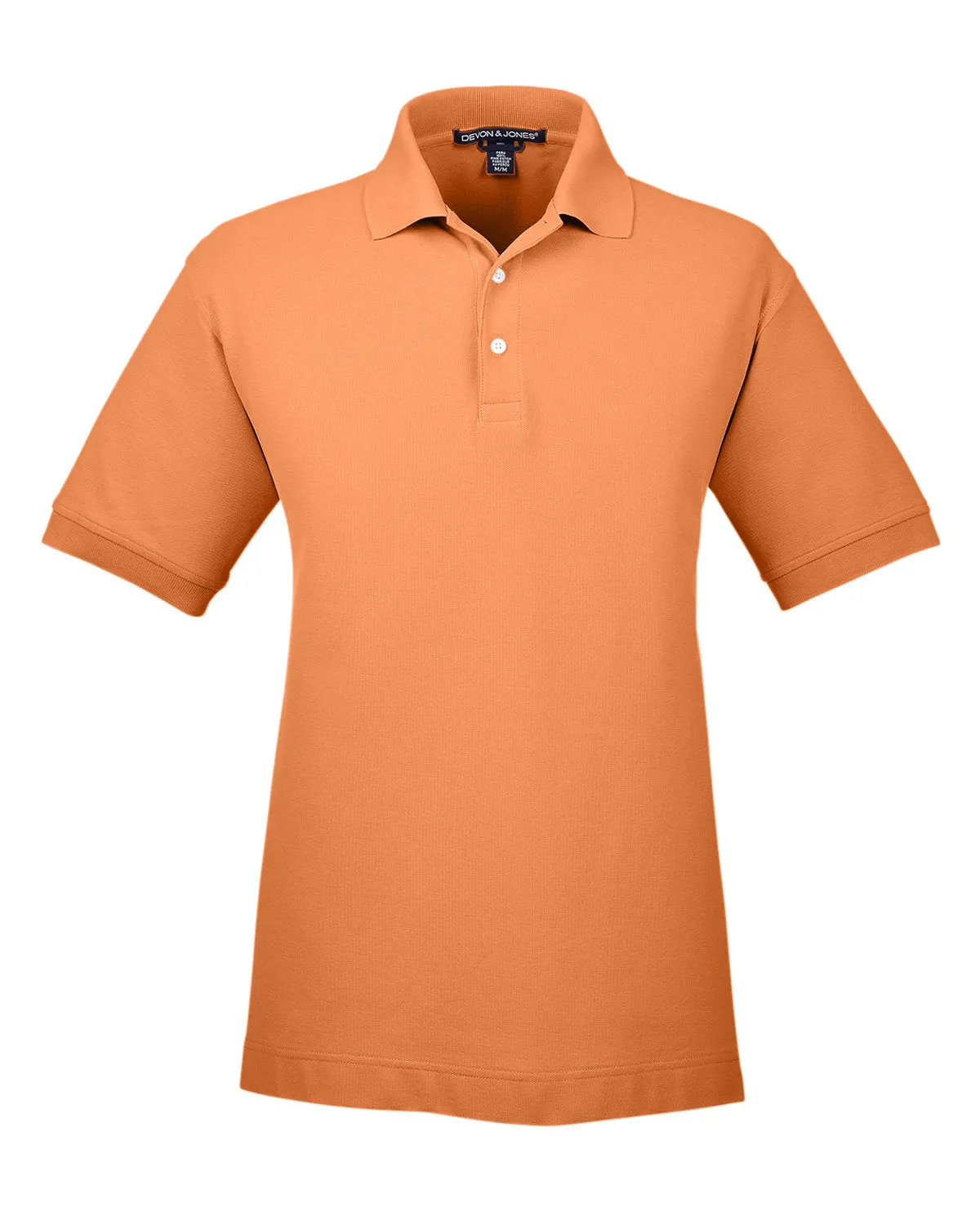 Devon & Jones Men's Pima Piqué Short-Sleeve Polo