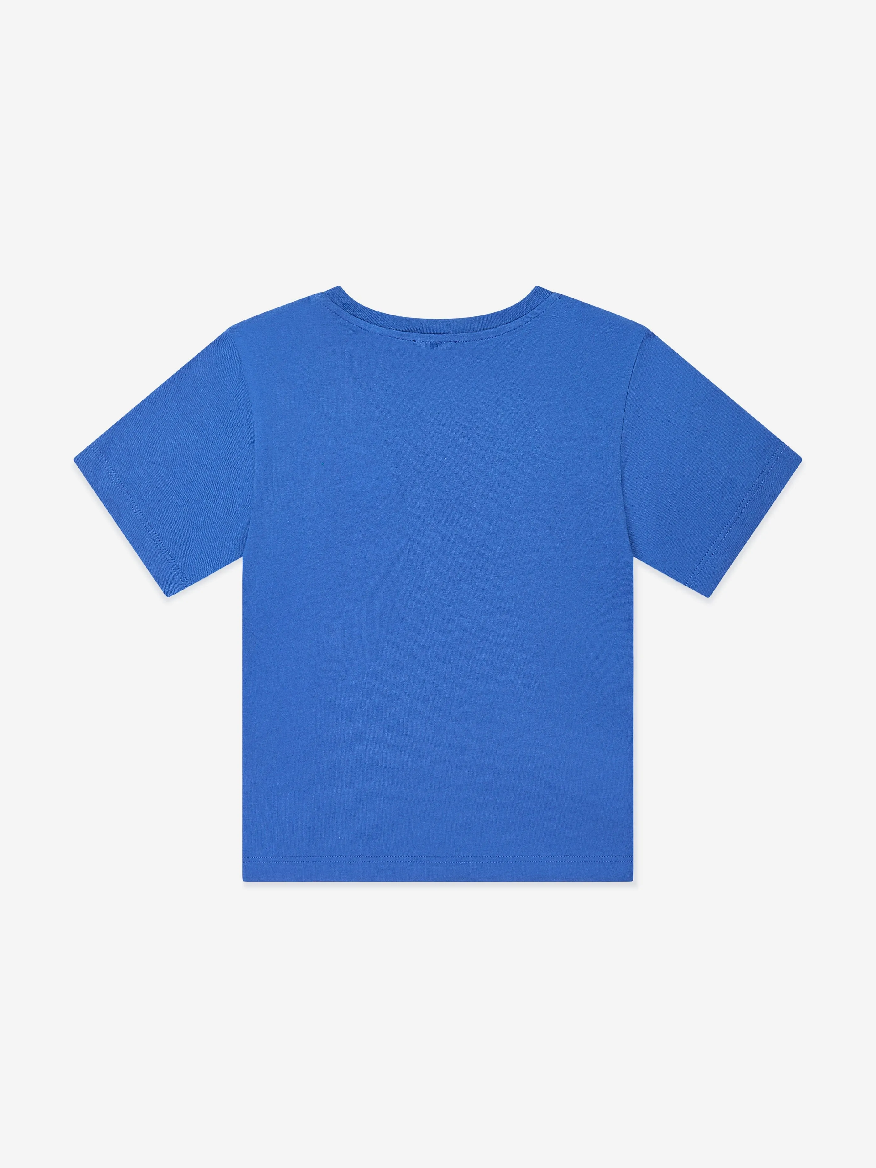 Dolce & Gabbana Boys Logo Labelled T-Shirt in Blue