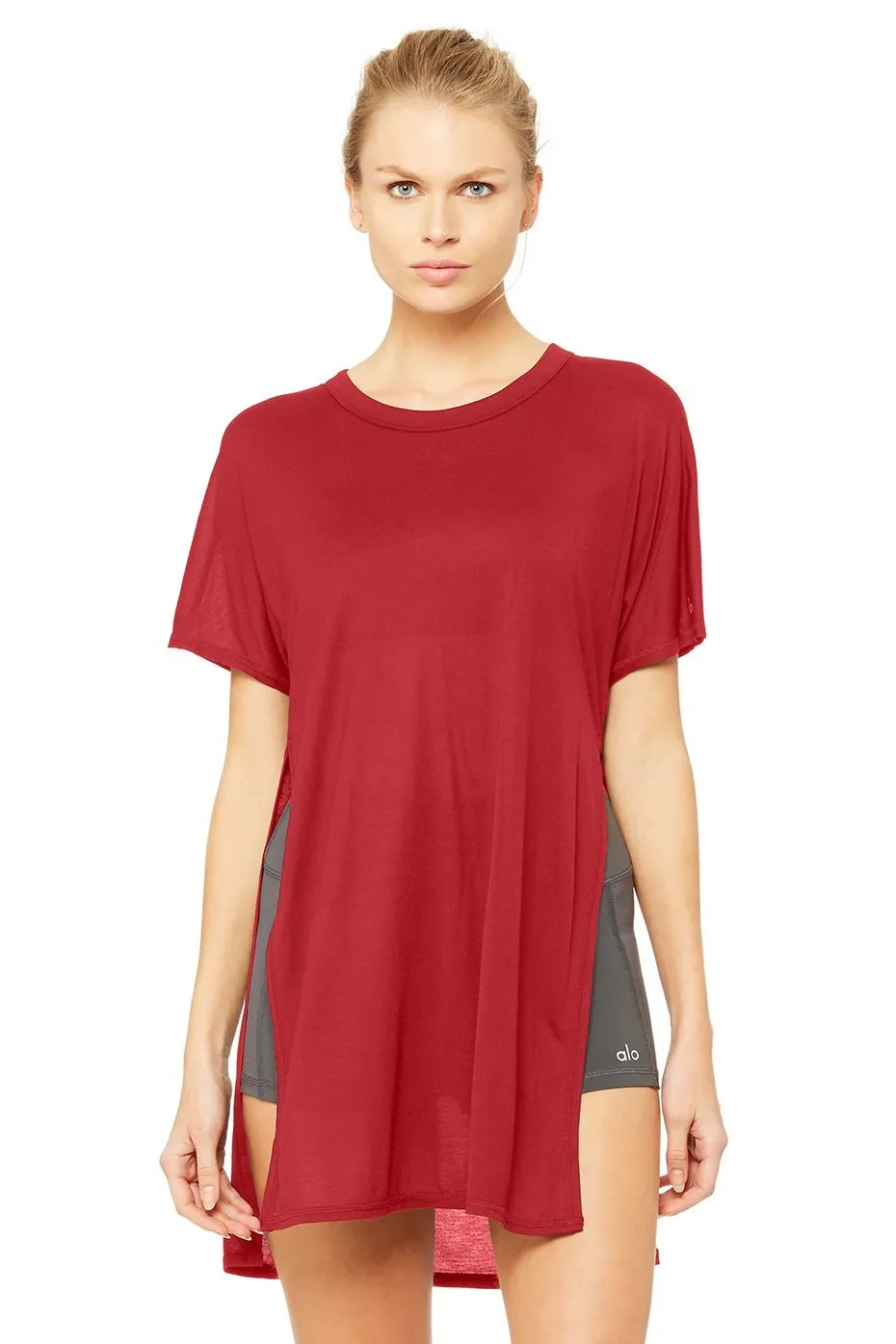 Dreamer Short Sleeve Top - Red Velvet