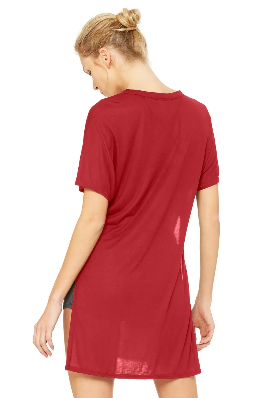 Dreamer Short Sleeve Top - Red Velvet