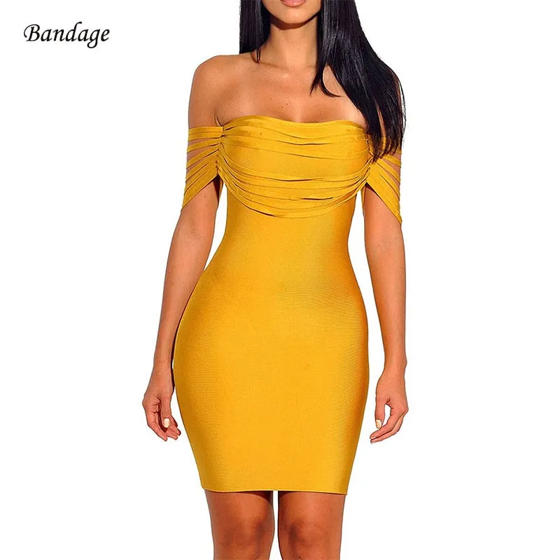 Elegant Sleeveless Bodycon Bandage Mini Dress For Women