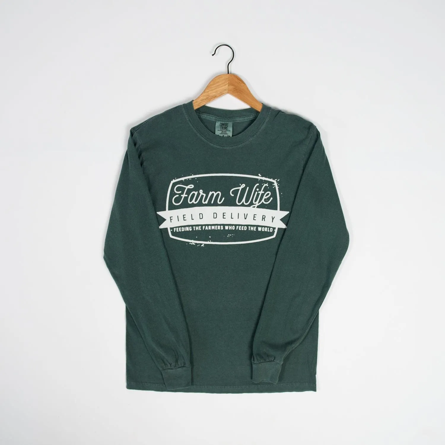 Farm Wife Field Delivery Emerald Long Sleeve