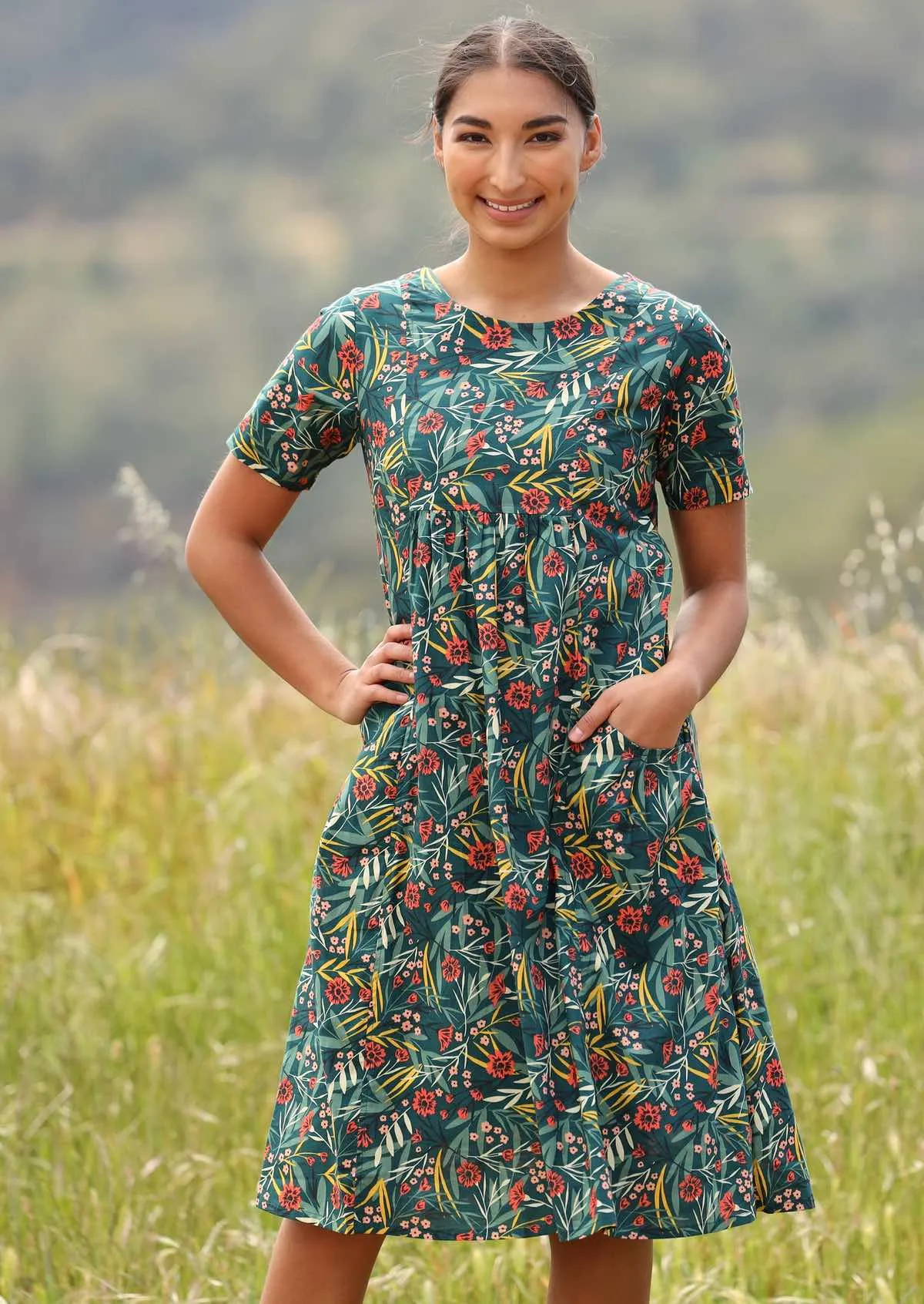 Frankie Dress Forest Flower