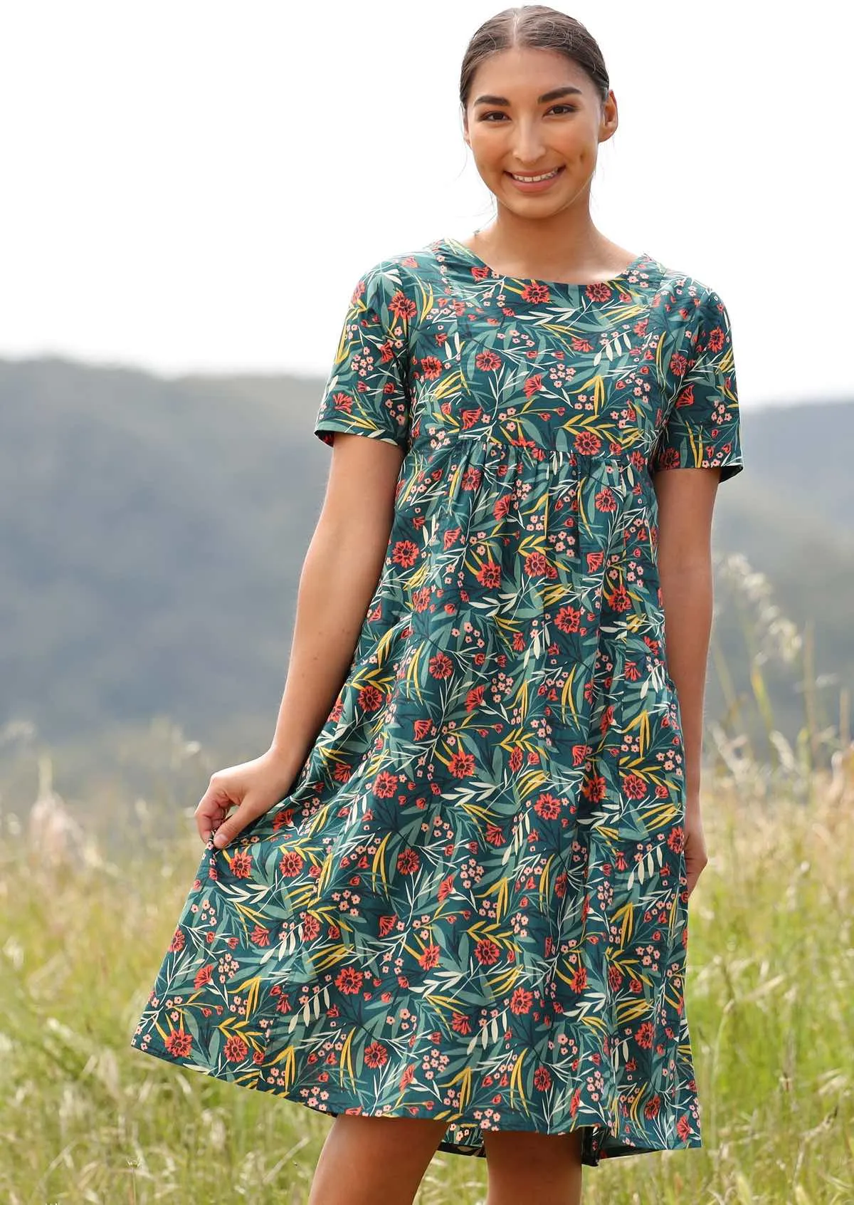 Frankie Dress Forest Flower