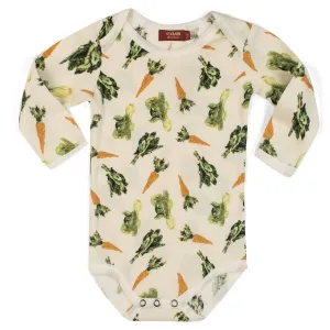 Fresh Veggies Long Sleeve Onesie