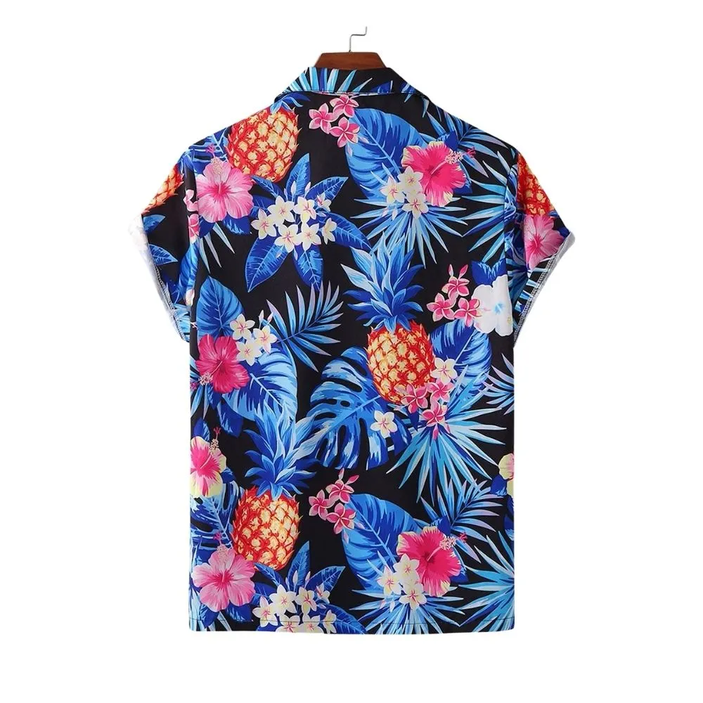 Hawaiian Shirt for Men Funky Casual Button Down Shortsleeve