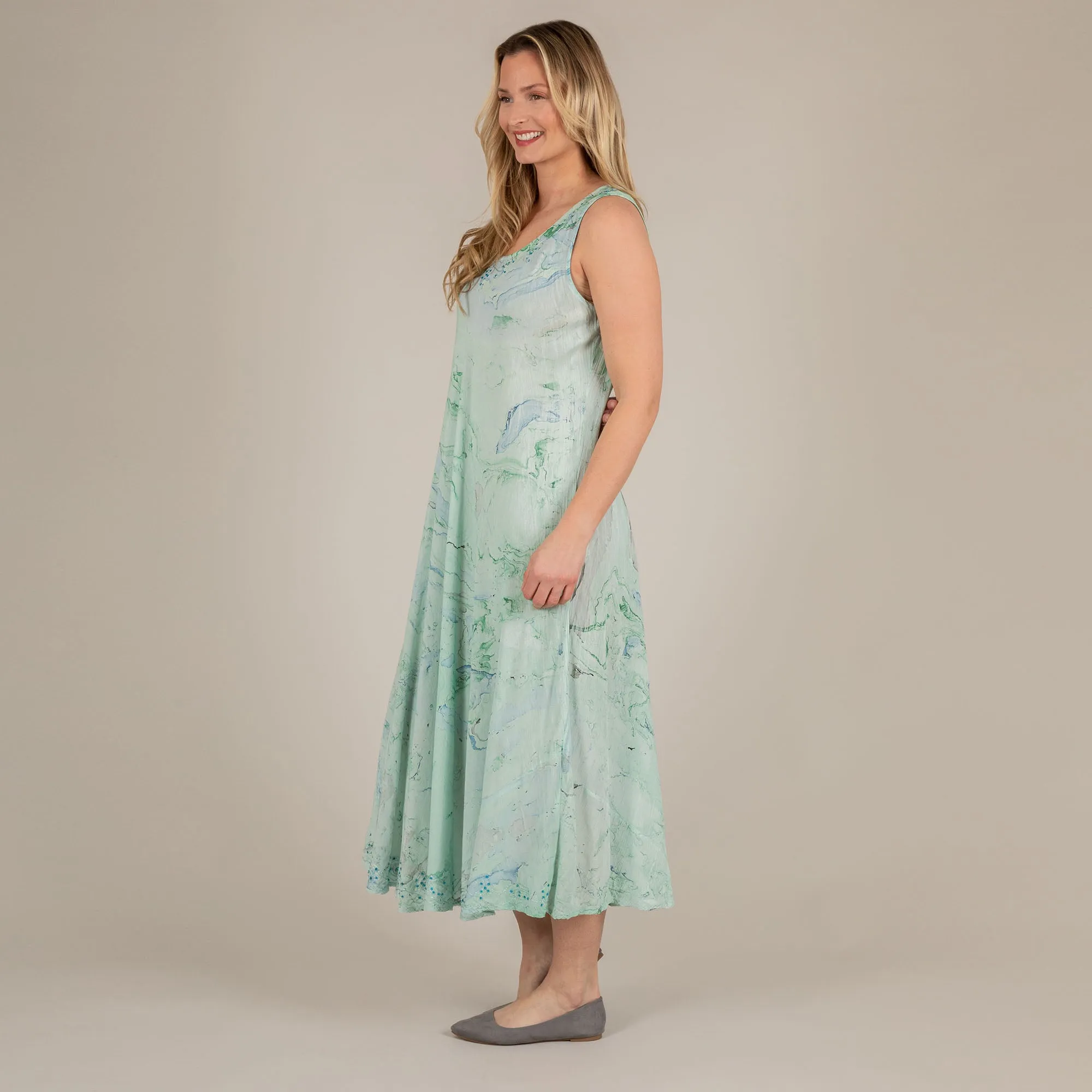 Marbleous Tie-Dye Long Dress | Fair Trade