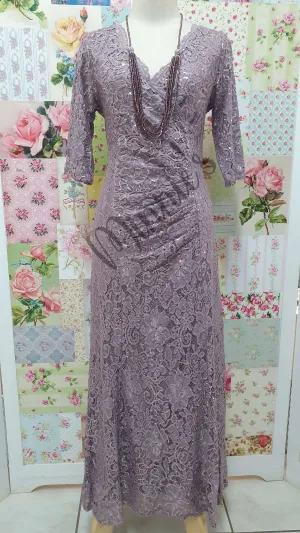 Mauve Sequence Dress NA085