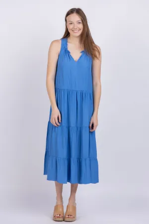 Maven West Sleeveless Tier Dress in Star Blue