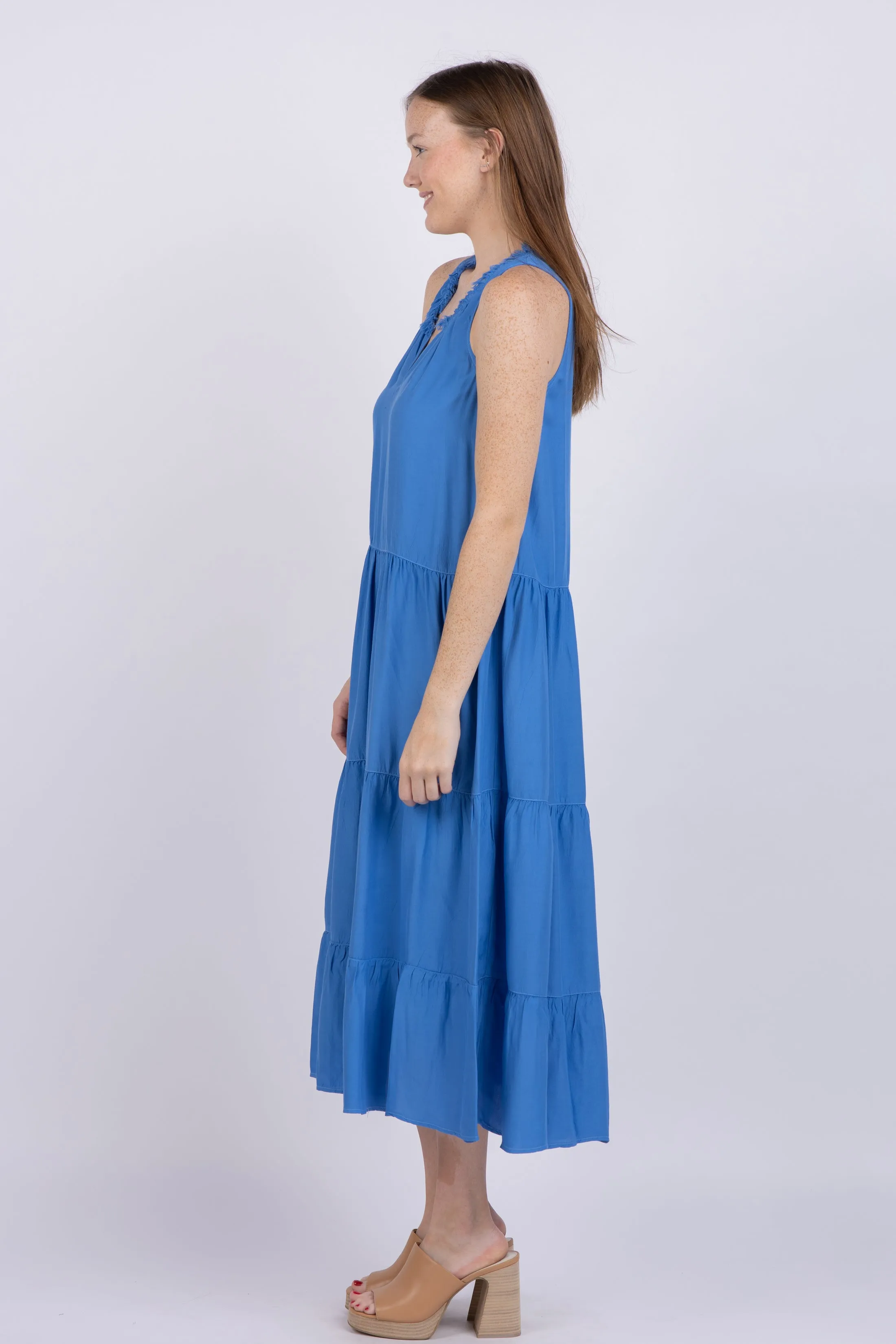 Maven West Sleeveless Tier Dress in Star Blue