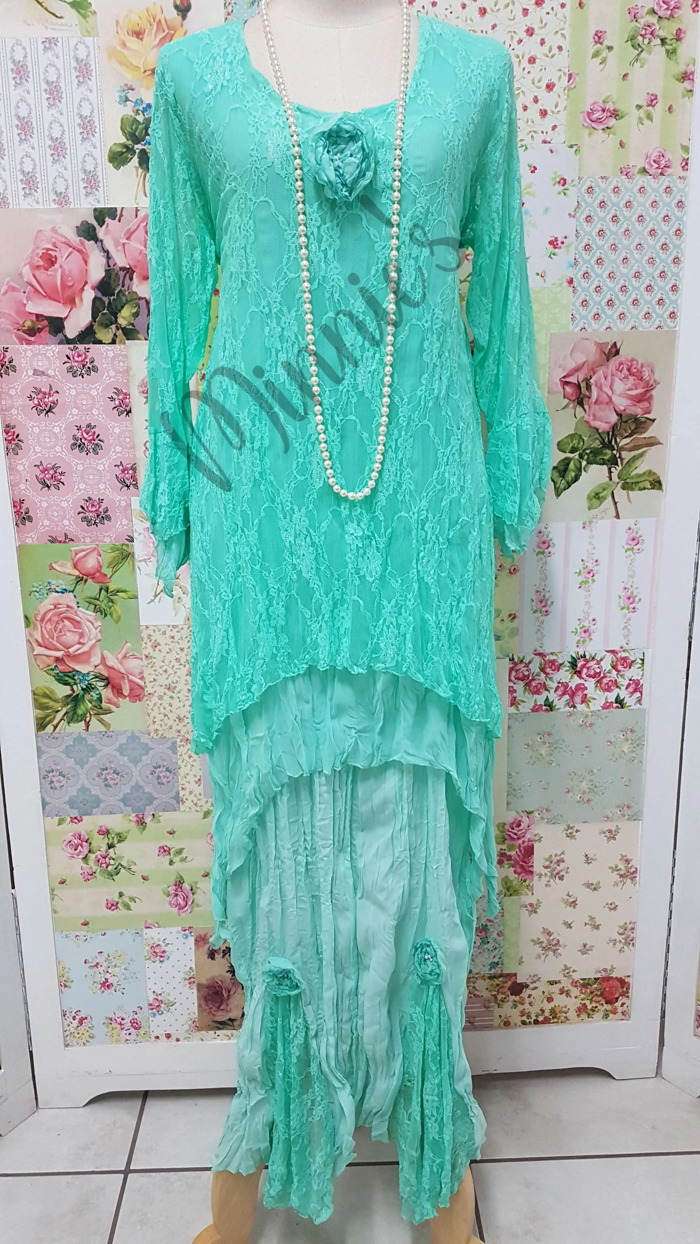 Mint Green 3-Piece Dress Set LR0497