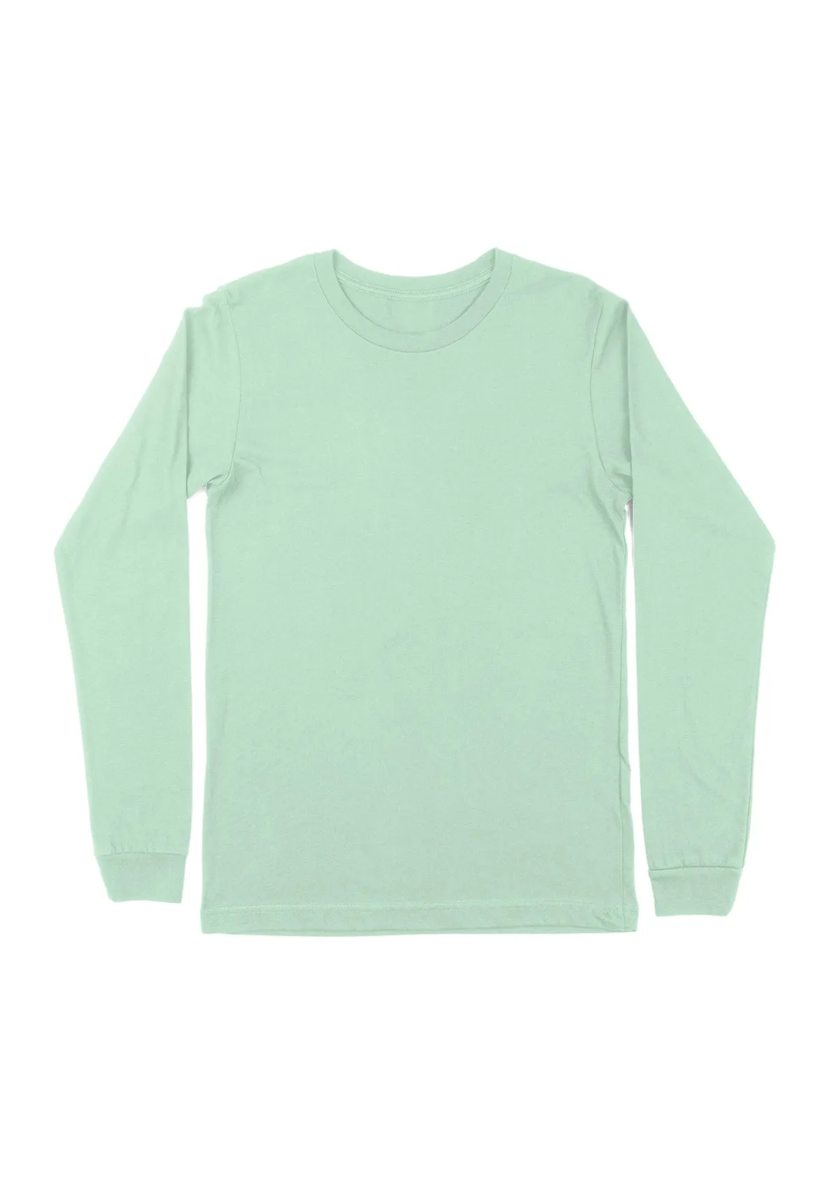 Mint Long Sleeve Crew Neck T-Shirt | Fresh & Sustainable Style