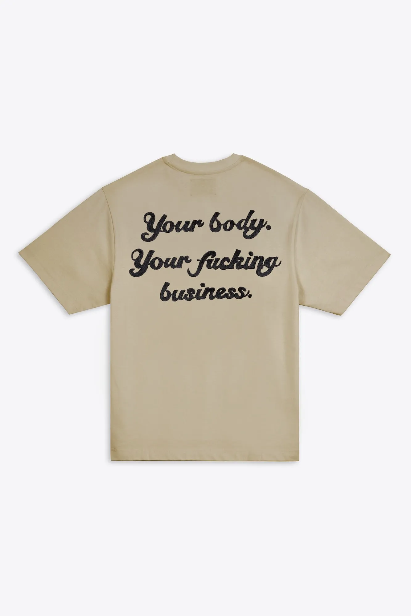 My Body My Business S/S Basic Tee (Sand)