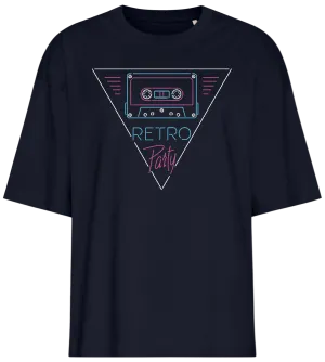 Neon Cassette Tape Design - Premium women's oversized t-shirt