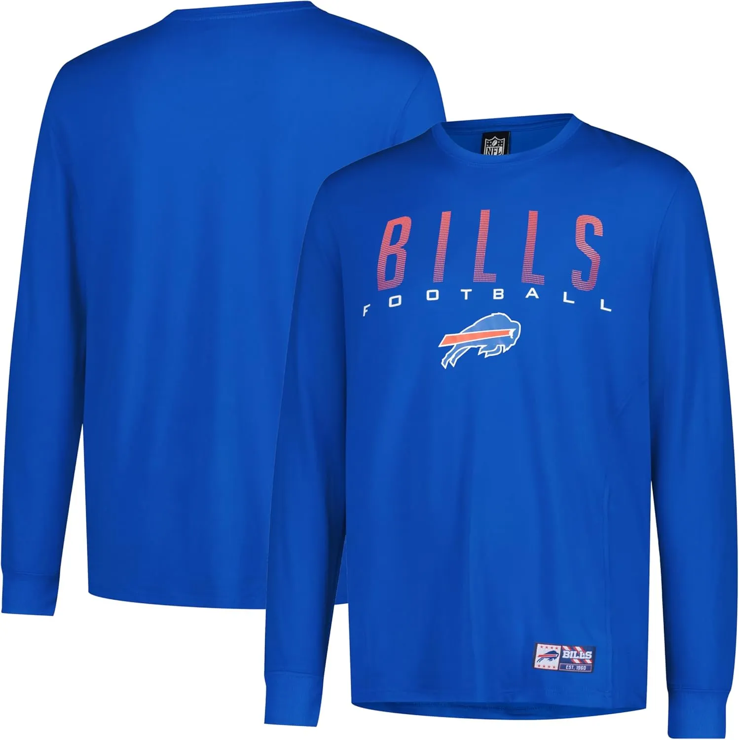 NFL Official Adults Super Soft Game Day Long Sleeve T-Shirt - Unisex|Buffalo Bills