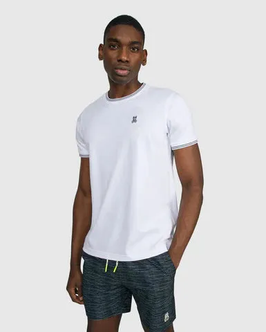 Psycho Bunny Mens Logan Tee Short Sleeve - White