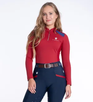 Red Cool Mesh Base Layer - Long Sleeve