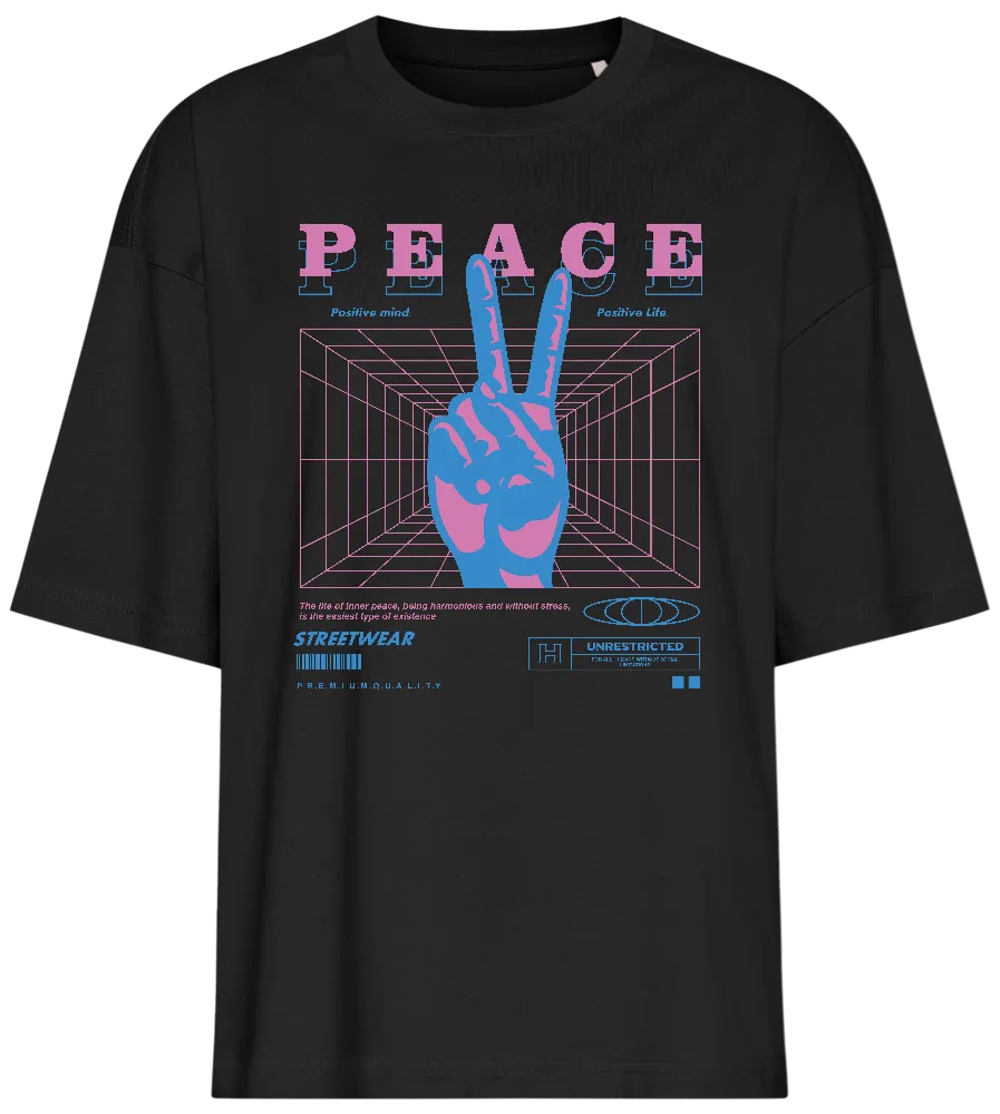 Retro Peace Design - Premium women's oversized t-shirt